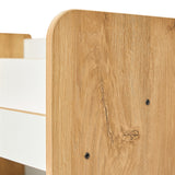 Raft gheona -bianc mdf, Alb - Natural, 57x34x70 cm - Natural