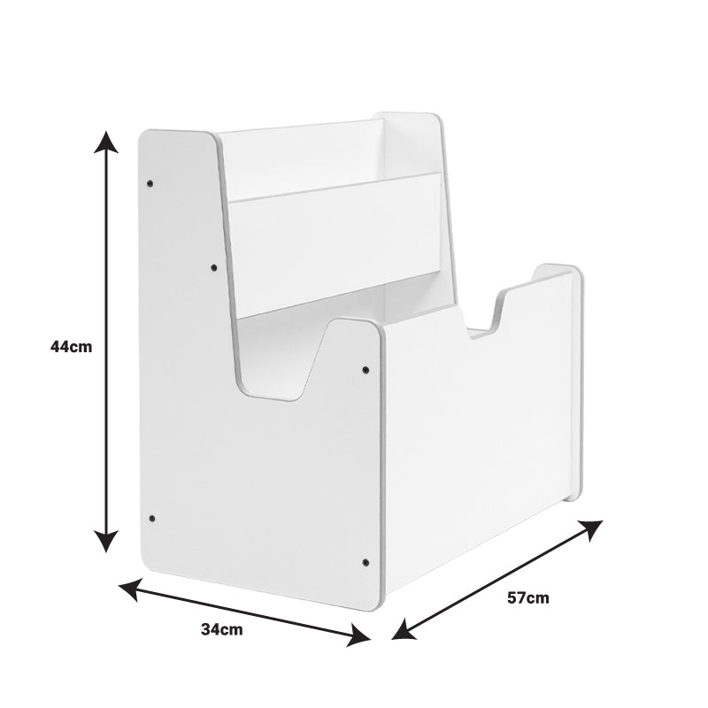 Raft macara mdf, alb, 57x34x55 cm