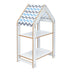 Biblioteca Copii Raft Montessori Zoilen mdf alb-albastru 50x30x80 cm