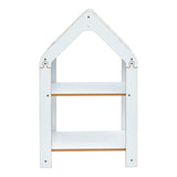 Raft Montessori Zoilen mdf, alb-albastru, 50x30x80 cm