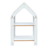 Raft Montessori Zoilen, MDF, 50x30x80 cm - Alb-Albastru