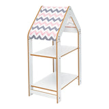 Raft Montessori Zoilen, MDF, 50x30x80 cm - Alb-Roz