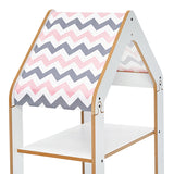 Raft Montessori Zoilen, MDF, 50x30x80 cm - Alb-Roz