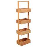 Raft Ollie lemn bambus, Natural, 28x16x88 cm