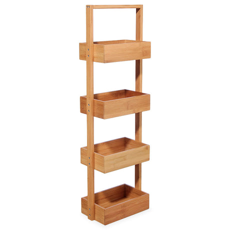 Raft Ollie lemn bambus, Natural, 28x16x88 cm