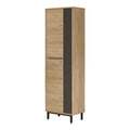 Pantofar Raft pantofi Scarpiera 9 locuri, Natural-antracit 57x36x186 cm