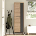 Raft pantofi Scarpiera 9 locuri, Natural-antracit, 57x36x186 cm, detaliu produs