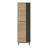 Raft pantofi Scarpiera 9 locuri, Natural-antracit, 57x36x186 cm, perspectiva suplimentara