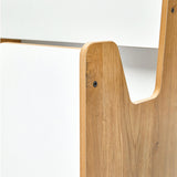 Raft pentru gru, alb Natural, 57x34x55 cm - Natural