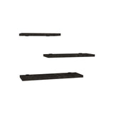 Raft perete Leila set de 3 pachet, Diverse culori, 40x14 cm - Antracit