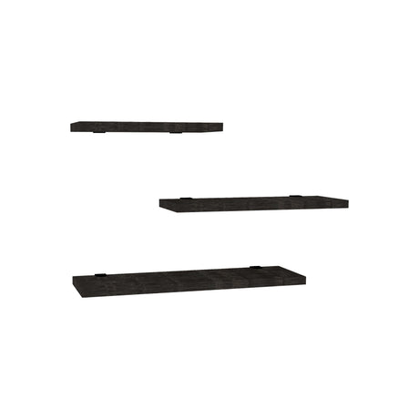 Raft perete Leila set de 3 pachet, Natural, 40x14 cm