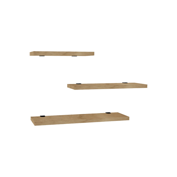 Raft perete Leila set de 3 pachet, Diverse culori, 40x14 cm