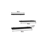 Raft perete Leila set de 3 pachet, Diverse culori, 40x14 cm - Natural