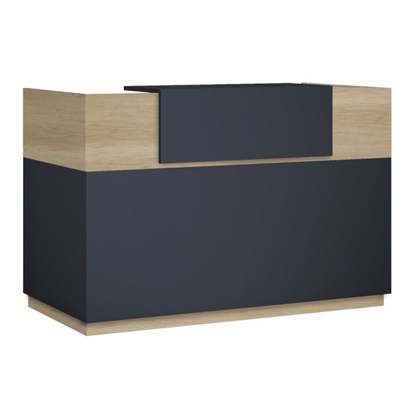 Receptie cu functie Lotus, Lemn/metal, Stejar, 200x70x110 cm