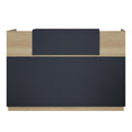 Receptie cu functie Lotus, Lemn/metal, Stejar, 200x70x110 cm, imagine suplimentara