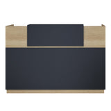 Receptie cu functie Lotus, Lemn/metal, Stejar, 200x70x110 cm