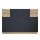 Receptie cu functie Lotus, Lemn/metal, Stejar, 200x70x110 cm, imagine suplimentara