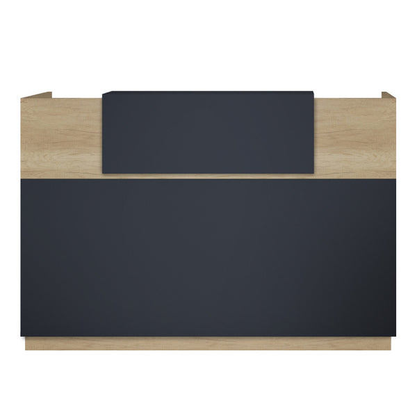 Receptie cu functie Lotus, Lemn/metal, Stejar, 200x70x110 cm