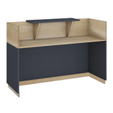 Receptie cu functie Lotus, Lemn/metal, Stejar, 200x70x110 cm