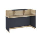 Receptie cu functie Lotus, Stejar/Gri închis, 140x70x110 cm - Stejar