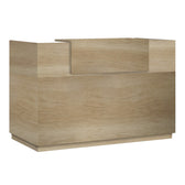 birou modern Receptie din lemn, Lotus, Stejar, 200x70x110 cm