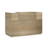 birou modern Receptie Lotus, Stejar, 140x70x110 cm