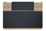 Receptie Lotus, stejar - Gri inchis, 180x70x110 cm - Stejar