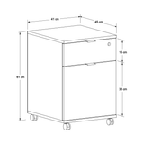 Corp Mobil Adore Rio Rollbox Office, usa, sertar cu cheie, 41 x 61 x 45 cm