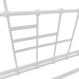 Routha canapea extensibilă, negru metal, 90x190 cm - Alb