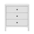 Comoda Adore Rustic, 3 sertare, Alb, 73x81x47 cm, foto produs