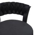 Scaun Alkia din catifea, neagra, 60x57x68 cm, foto produs 6