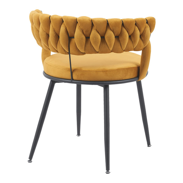 Scaun Alkia, Galben, 60x57x68 cm
