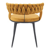 Scaun Alkia, Galben, 60x57x68 cm