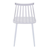 Scaun Aurora I, polipropilena si metal, 43x38x79 cm - Alb