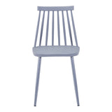 Scaun Aurora I, polipropilena si metal, 43x38x79 cm - Gri
