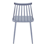 Scaun Aurora I, polipropilena si metal, 43x38x79 cm - Gri