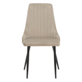 Scaun Azori catifea, bej-Gri, 49x55x85 cm, perspectiva suplimentara