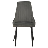 Scaun Azori catifea Gri, inchis, 49x55x85 cm, perspectiva suplimentara