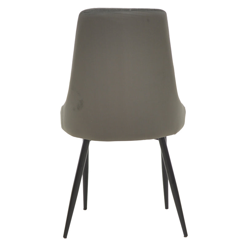 Scaun Azori catifea Gri, inchis, 49x55x85 cm