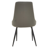 Scaun Azori catifea Gri, inchis, 49x55x85 cm, foto produs