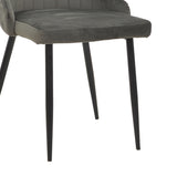 Scaun Azori catifea Gri, inchis, 49x55x85 cm