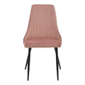 Scaun Azori catifea mar putred, Roz, 49x55x85 cm, perspectiva suplimentara