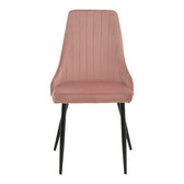 Scaun Azori catifea mar putred, Roz, 49x55x85 cm, perspectiva suplimentara
