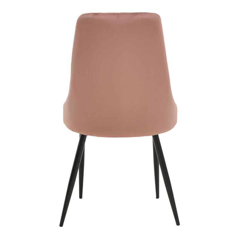 Scaun Azori catifea mar putred, Roz, 49x55x85 cm, foto produs