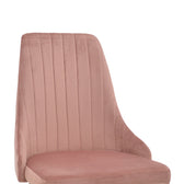 Scaun Azori catifea mar putred, Roz, 49x55x85 cm, foto produs 6