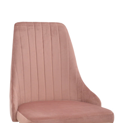 Scaun Azori catifea mar putred, Roz, 49x55x85 cm, foto produs 6