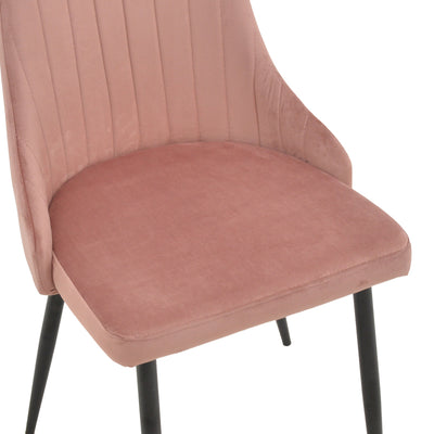Scaun Azori catifea mar putred, Roz, 49x55x85 cm, foto produs 7