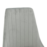 Scaun Azori by, tesatura catifea bej, natur, 49x55x85 cm - Gri