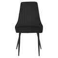 Scaun Azori, Catifea, Negru, 49x55x85 cm, imagine produs 4