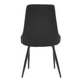 Scaun Azori, Catifea, Negru, 49x55x85 cm, imagine produs 5